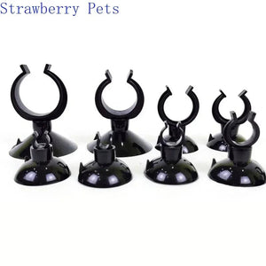 Planet Gates 5pcs Black  Aquarium Suction Cup Air Tube Holder Sucker for Fish Tank Pump Oxygen Air Tube Fixing Clip  Aquarium Accessories