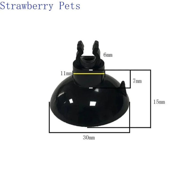 Planet Gates 5pcs Black  Aquarium Suction Cup Air Tube Holder Sucker for Fish Tank Pump Oxygen Air Tube Fixing Clip  Aquarium Accessories