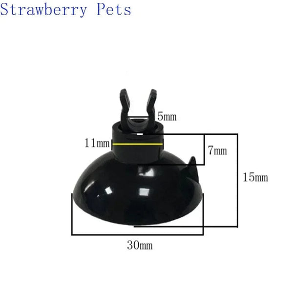 Planet Gates 5pcs Black  Aquarium Suction Cup Air Tube Holder Sucker for Fish Tank Pump Oxygen Air Tube Fixing Clip  Aquarium Accessories