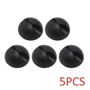 Planet Gates 5pcs black Car Dashboard Data Cable Clip Self-Adhesive USB Line Hub Wire Holder Fixing Clamp Office Desk Wire Organizer Accessories