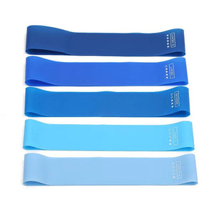 Planet Gates 5pcs blue 5Pcs/Set Yoga Resistance Rubber Bands Bodybuilding Elastic Bands Pilates Exercise Workout Bands Expander Belt Fitness Equipment