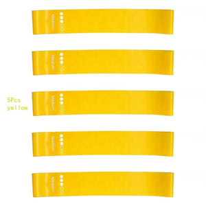 Planet Gates 5pcs blue 5Pcs/Set Yoga Resistance Rubber Bands Bodybuilding Elastic Bands Pilates Exercise Workout Bands Expander Belt Fitness Equipment