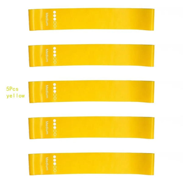 Planet Gates 5pcs blue 5Pcs/Set Yoga Resistance Rubber Bands Bodybuilding Elastic Bands Pilates Exercise Workout Bands Expander Belt Fitness Equipment