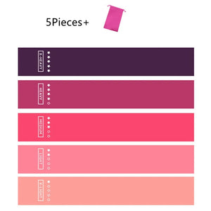 Planet Gates 5pcs blue 5Pcs/Set Yoga Resistance Rubber Bands Bodybuilding Elastic Bands Pilates Exercise Workout Bands Expander Belt Fitness Equipment