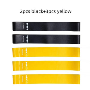 Planet Gates 5pcs blue 5Pcs/Set Yoga Resistance Rubber Bands Bodybuilding Elastic Bands Pilates Exercise Workout Bands Expander Belt Fitness Equipment