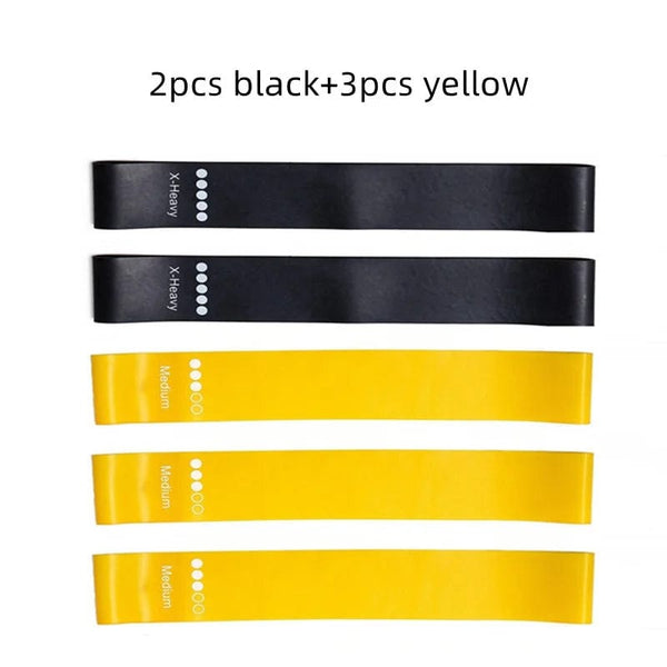 Planet Gates 5pcs blue 5Pcs/Set Yoga Resistance Rubber Bands Bodybuilding Elastic Bands Pilates Exercise Workout Bands Expander Belt Fitness Equipment