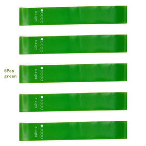 Planet Gates 5pcs blue 5Pcs/Set Yoga Resistance Rubber Bands Bodybuilding Elastic Bands Pilates Exercise Workout Bands Expander Belt Fitness Equipment