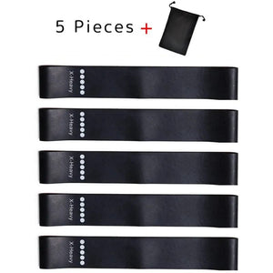 Planet Gates 5pcs blue 5Pcs/Set Yoga Resistance Rubber Bands Bodybuilding Elastic Bands Pilates Exercise Workout Bands Expander Belt Fitness Equipment