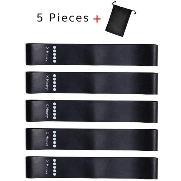 Planet Gates 5pcs blue 5Pcs/Set Yoga Resistance Rubber Bands Bodybuilding Elastic Bands Pilates Exercise Workout Bands Expander Belt Fitness Equipment