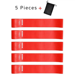 Planet Gates 5pcs blue 5Pcs/Set Yoga Resistance Rubber Bands Bodybuilding Elastic Bands Pilates Exercise Workout Bands Expander Belt Fitness Equipment