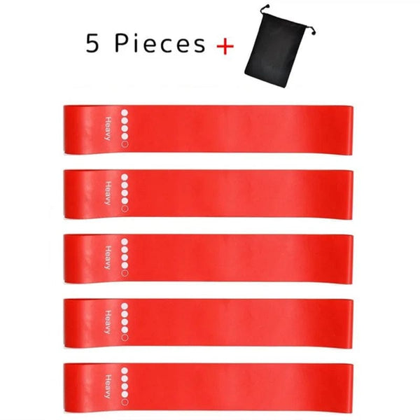 Planet Gates 5pcs blue 5Pcs/Set Yoga Resistance Rubber Bands Bodybuilding Elastic Bands Pilates Exercise Workout Bands Expander Belt Fitness Equipment