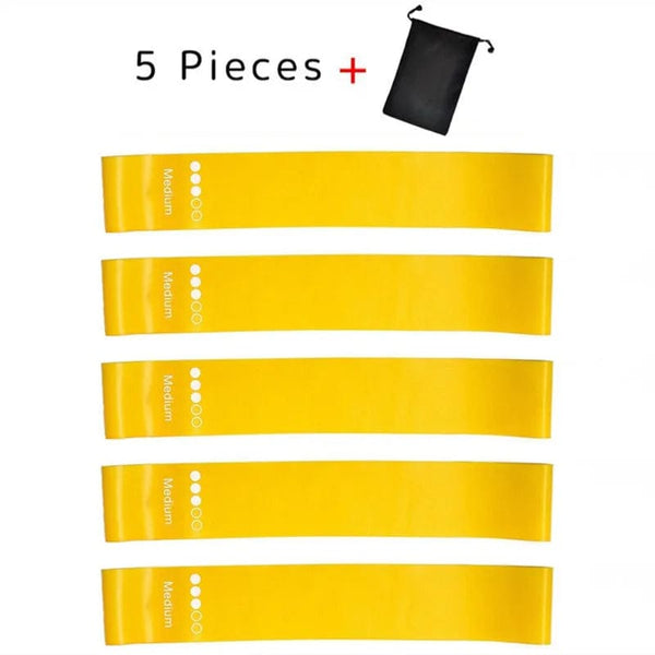 Planet Gates 5pcs blue 5Pcs/Set Yoga Resistance Rubber Bands Bodybuilding Elastic Bands Pilates Exercise Workout Bands Expander Belt Fitness Equipment