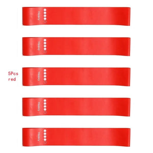 Planet Gates 5pcs blue 5Pcs/Set Yoga Resistance Rubber Bands Bodybuilding Elastic Bands Pilates Exercise Workout Bands Expander Belt Fitness Equipment