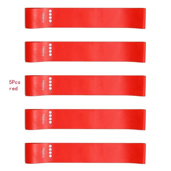 Planet Gates 5pcs blue 5Pcs/Set Yoga Resistance Rubber Bands Bodybuilding Elastic Bands Pilates Exercise Workout Bands Expander Belt Fitness Equipment