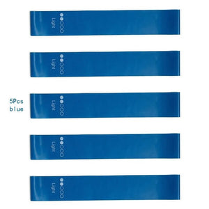 Planet Gates 5pcs blue 5Pcs/Set Yoga Resistance Rubber Bands Bodybuilding Elastic Bands Pilates Exercise Workout Bands Expander Belt Fitness Equipment