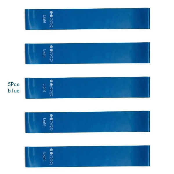 Planet Gates 5pcs blue 5Pcs/Set Yoga Resistance Rubber Bands Bodybuilding Elastic Bands Pilates Exercise Workout Bands Expander Belt Fitness Equipment