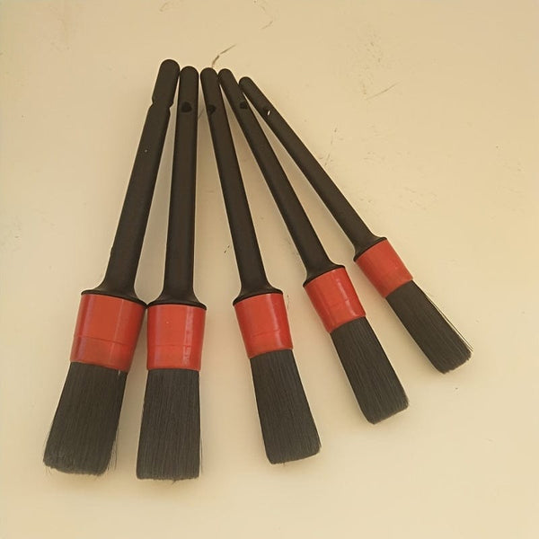 Planet Gates 5pcs Car Detailing Brush Set, Car Interior Cleaning Detailing Soft Brush Set, 5 Soft Detail Brushes For Automotive Air Conditioner Brush Dashboard