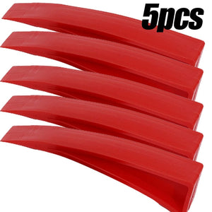 Planet Gates 5pcs Car Window Dent Repair Plastic Red Car Universal Crowbar Enlarger Door Recess Body Window Door Wedge Remove Repair Hand Tools