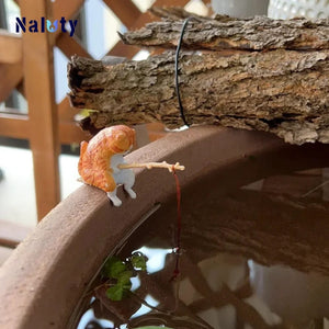 Planet Gates 5pcs CDEFG Creative Aquarium Decoration 8 Style Small Fishing Cat Aquarium Accessories Landscaping Ornament Fish Tank Accessories Diy