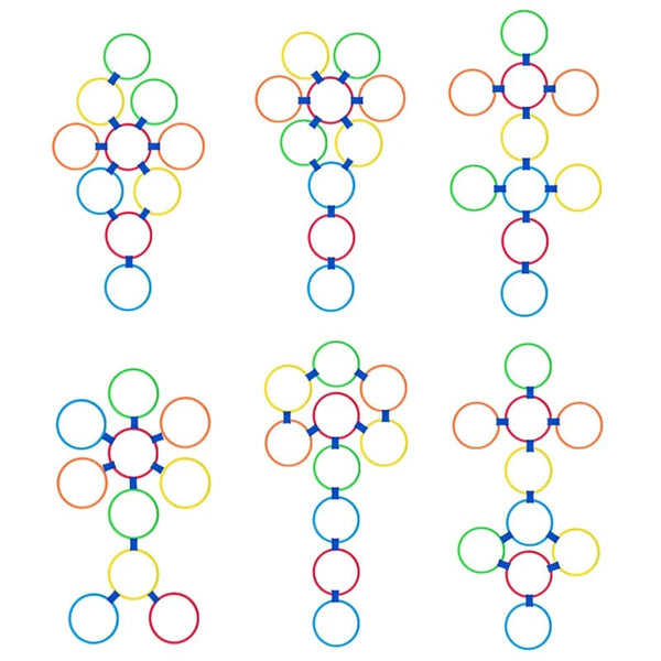 Planet Gates 5PCS Children Outdoor Jumping Ring Kindergarten Children Sports Training Teaching Aids Kids Early Sport Educational Toys Games