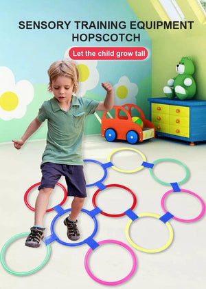 Planet Gates 5PCS Children Outdoor Jumping Ring Kindergarten Children Sports Training Teaching Aids Kids Early Sport Educational Toys Games