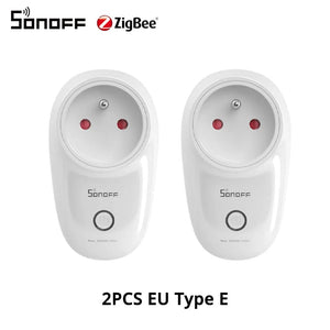 Planet Gates 5PCS / CHINA 1-5PCS SONOFF S26R2ZB Zigbee Plug 16A EU Outlet Timer Switch Remote Control Socket Work with ZigBee 3.0 Hub Zigbee2mqtt