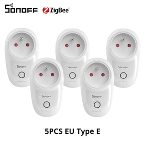 Planet Gates 5PCS / CHINA 1-5PCS SONOFF S26R2ZB Zigbee Plug 16A EU Outlet Timer Switch Remote Control Socket Work with ZigBee 3.0 Hub Zigbee2mqtt