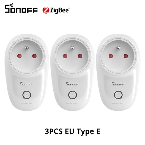 Planet Gates 5PCS / CHINA 1-5PCS SONOFF S26R2ZB Zigbee Plug 16A EU Outlet Timer Switch Remote Control Socket Work with ZigBee 3.0 Hub Zigbee2mqtt