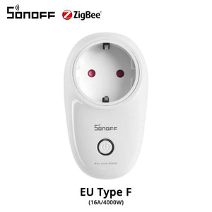Planet Gates 5PCS / CHINA 1-5PCS SONOFF S26R2ZB Zigbee Plug 16A EU Outlet Timer Switch Remote Control Socket Work with ZigBee 3.0 Hub Zigbee2mqtt
