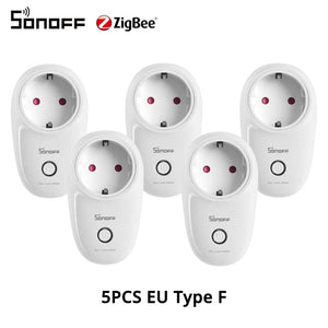 Planet Gates 5PCS / CHINA 1-5PCS SONOFF S26R2ZB Zigbee Plug 16A EU Outlet Timer Switch Remote Control Socket Work with ZigBee 3.0 Hub Zigbee2mqtt