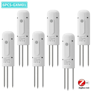 Planet Gates 5PCS GXM01 / CHINA ZIGBEE Plant Monitor Outdoor Soil Temperature Meter Moisture Humidity Tester Sensor Garden Automation Irrigation TUYA Detector