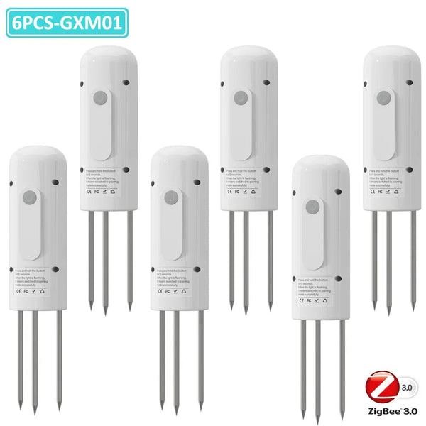 Planet Gates 5PCS GXM01 / CHINA ZIGBEE Plant Monitor Outdoor Soil Temperature Meter Moisture Humidity Tester Sensor Garden Automation Irrigation TUYA Detector