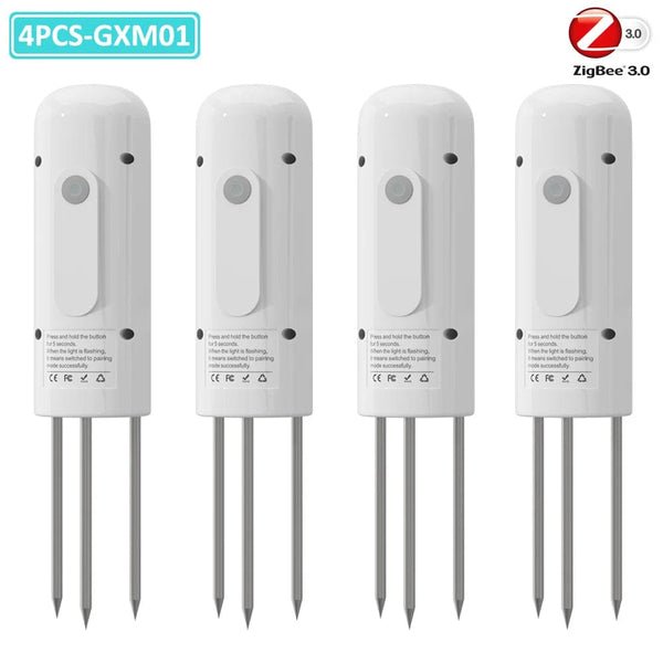 Planet Gates 5PCS GXM01 / CHINA ZIGBEE Plant Monitor Outdoor Soil Temperature Meter Moisture Humidity Tester Sensor Garden Automation Irrigation TUYA Detector