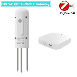 Planet Gates 5PCS GXM01 / CHINA ZIGBEE Plant Monitor Outdoor Soil Temperature Meter Moisture Humidity Tester Sensor Garden Automation Irrigation TUYA Detector