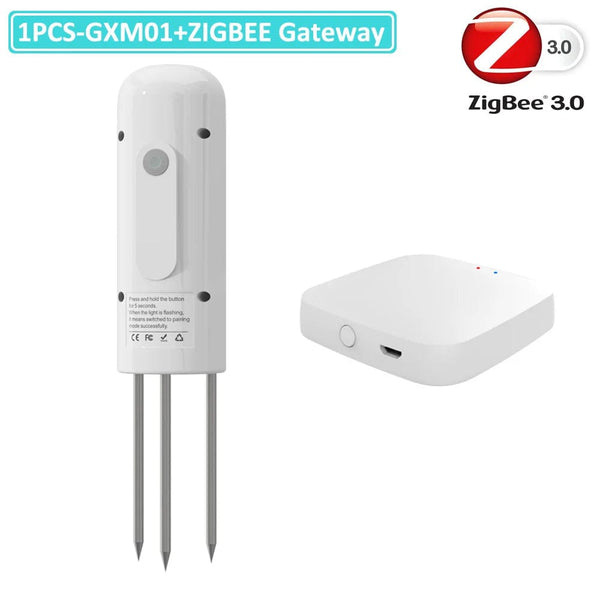 Planet Gates 5PCS GXM01 / CHINA ZIGBEE Plant Monitor Outdoor Soil Temperature Meter Moisture Humidity Tester Sensor Garden Automation Irrigation TUYA Detector