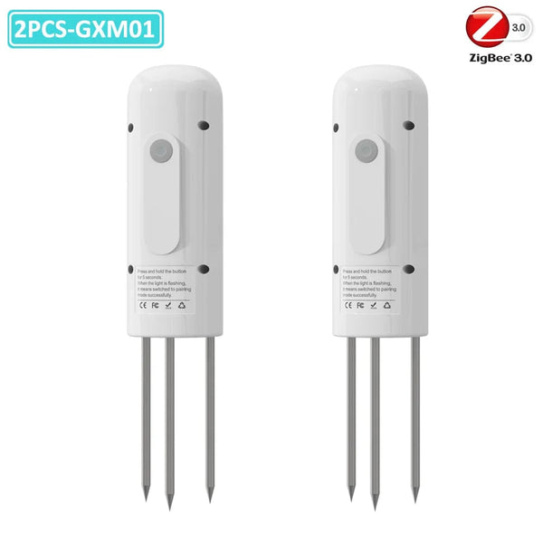 Planet Gates 5PCS GXM01 / CHINA ZIGBEE Plant Monitor Outdoor Soil Temperature Meter Moisture Humidity Tester Sensor Garden Automation Irrigation TUYA Detector