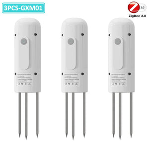 Planet Gates 5PCS GXM01 / CHINA ZIGBEE Plant Monitor Outdoor Soil Temperature Meter Moisture Humidity Tester Sensor Garden Automation Irrigation TUYA Detector