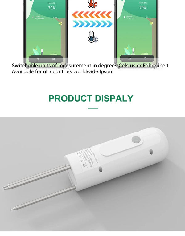 Planet Gates 5PCS GXM01 / CHINA ZIGBEE Plant Monitor Outdoor Soil Temperature Meter Moisture Humidity Tester Sensor Garden Automation Irrigation TUYA Detector
