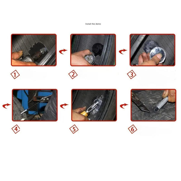 Planet Gates 5pcs/lot 4mm Mushroom Nail Film Car Tyre Cold Patch Film Rubber Stitching Machine Tire Wheel Repair Kit Integral Plug