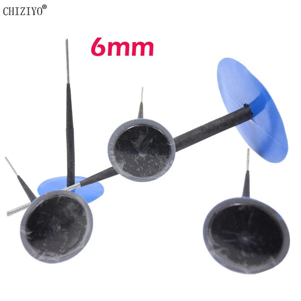 Planet Gates 5pcs/lot 4mm Mushroom Nail Film Car Tyre Cold Patch Film Rubber Stitching Machine Tire Wheel Repair Kit Integral Plug