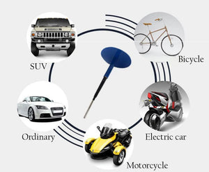 Planet Gates 5pcs/lot 4mm Mushroom Nail Film Car Tyre Cold Patch Film Rubber Stitching Machine Tire Wheel Repair Kit Integral Plug