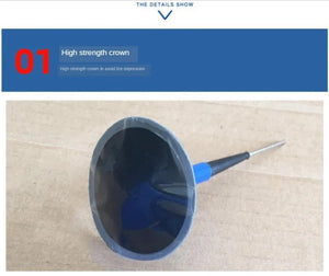 Planet Gates 5pcs/lot 4mm Mushroom Nail Film Car Tyre Cold Patch Film Rubber Stitching Machine Tire Wheel Repair Kit Integral Plug