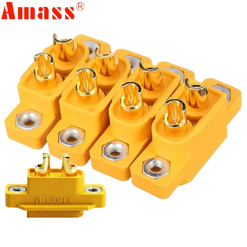 Planet Gates 5pcs/lot AMASS XT60E-M XT60 Male Plug Connector For Racing Models/Multicopter Fixed Board/ DIY Spare Part Car Drone Toys
