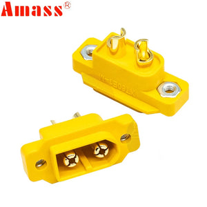 Planet Gates 5pcs/lot AMASS XT60E-M XT60 Male Plug Connector For Racing Models/Multicopter Fixed Board/ DIY Spare Part Car Drone Toys