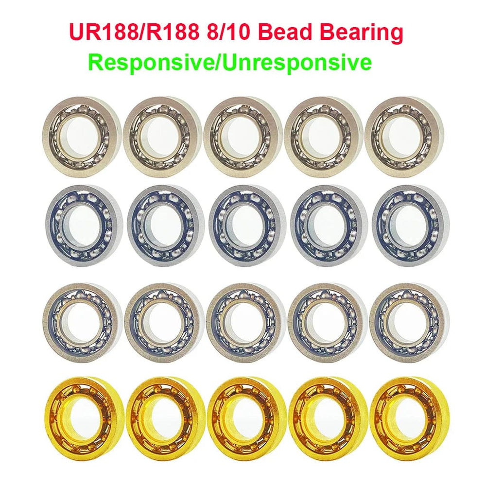 Planet Gates 5Pcs Metal Yoyo Bearing UR188 R188 Responsive Unresponsive Bearings with Axles for Yoyo Ball Toy Parts 8 Bead 10 Bead
