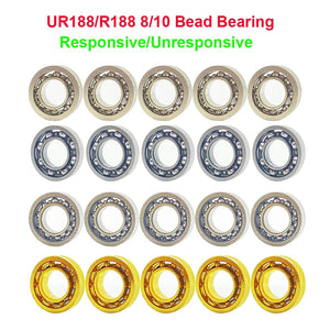 Planet Gates 5Pcs Metal Yoyo Bearing UR188 R188 Responsive Unresponsive Bearings with Axles for Yoyo Ball Toy Parts 8 Bead 10 Bead