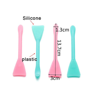 Planet Gates 5Pcs Multifunction Stirring Brush Soft Silicone Brush Powder Spoon Epoxy Resin Tools for DIY Resin Mold Easy To Clean Glue