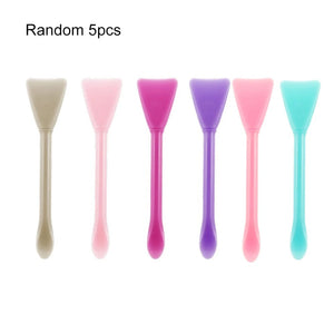 Planet Gates 5Pcs Multifunction Stirring Brush Soft Silicone Brush Powder Spoon Epoxy Resin Tools for DIY Resin Mold Easy To Clean Glue