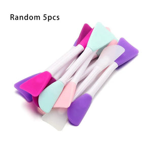 Planet Gates 5Pcs Multifunction Stirring Brush Soft Silicone Brush Powder Spoon Epoxy Resin Tools for DIY Resin Mold Easy To Clean Glue