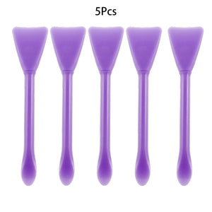 Planet Gates 5Pcs Multifunction Stirring Brush Soft Silicone Brush Powder Spoon Epoxy Resin Tools for DIY Resin Mold Easy To Clean Glue